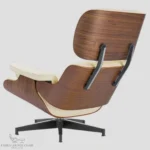 XL Eames Lounge Chair Replica | Premium Walnut & Ivory Leather - Image 5
