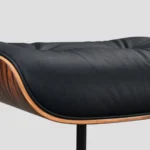 Eames Style Lounge Chair XL | Super Luxury Rosewood & Black Leather - Image 7