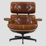 Midcentury Eames Lounge Chair | Premium XL Walnut & Waxed Vintage Tan - Image 2