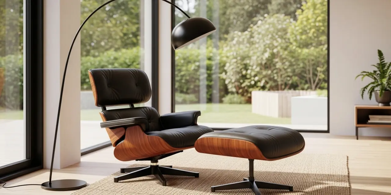 mid-century lounge chair replica